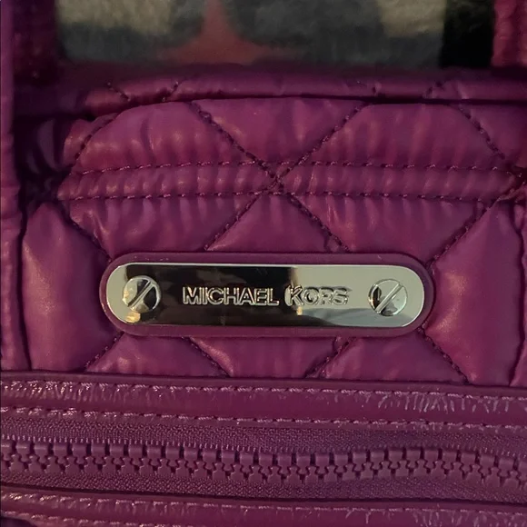 Michael Kors Quilted Crossbody Bag in Vibrant Purple - Picture 4 of 12